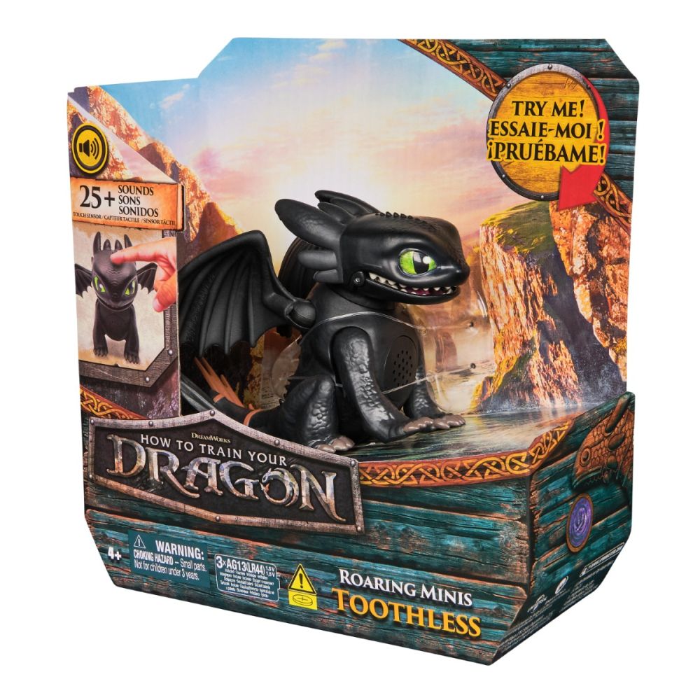 Фигурка със звукови ефекти, DreamWorks Dragons, Roaring Minis, Toothless, 20151465