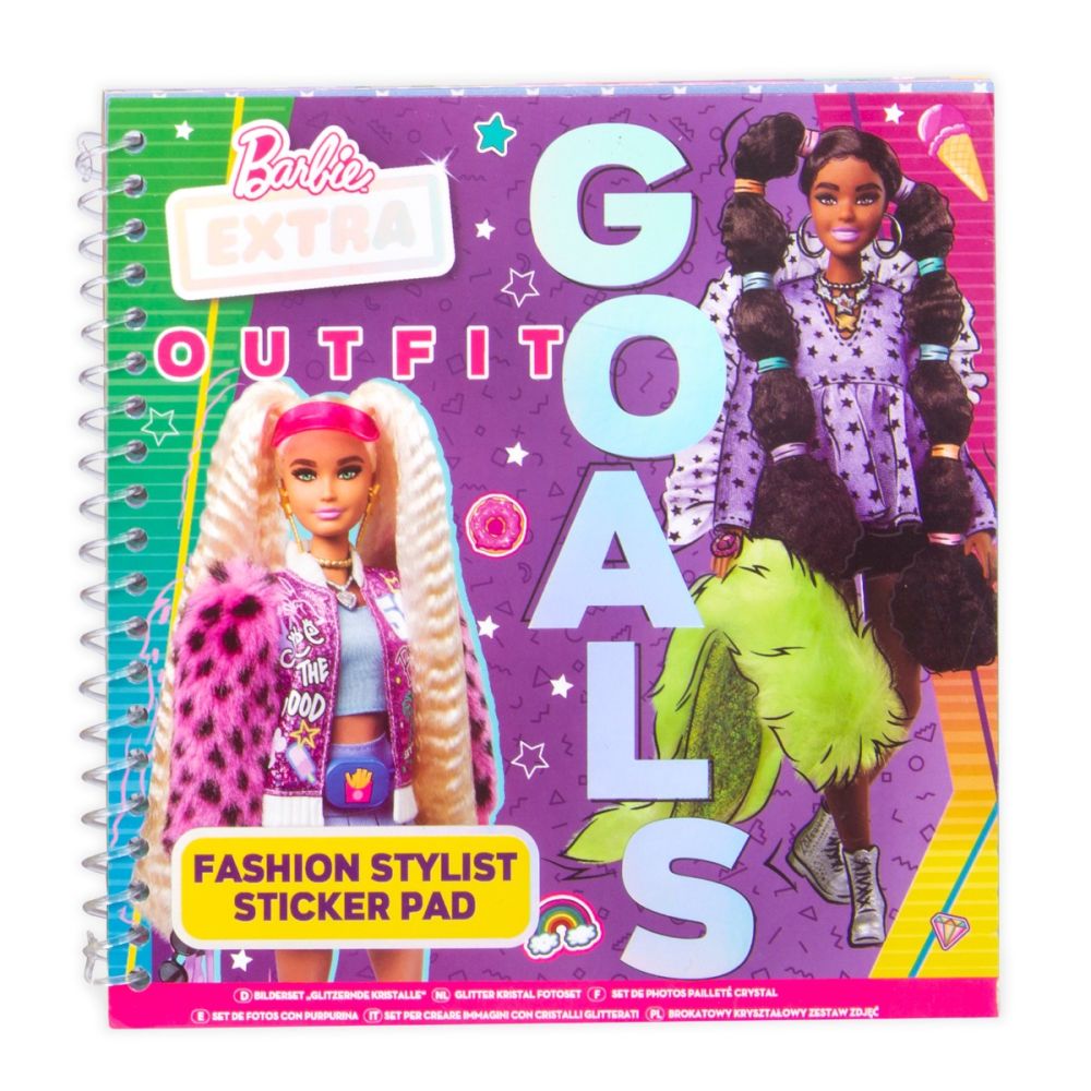 Книжка с акитвности и стикери, Barbie Extra, Outfit Goals, Fashion Stylist Sticker