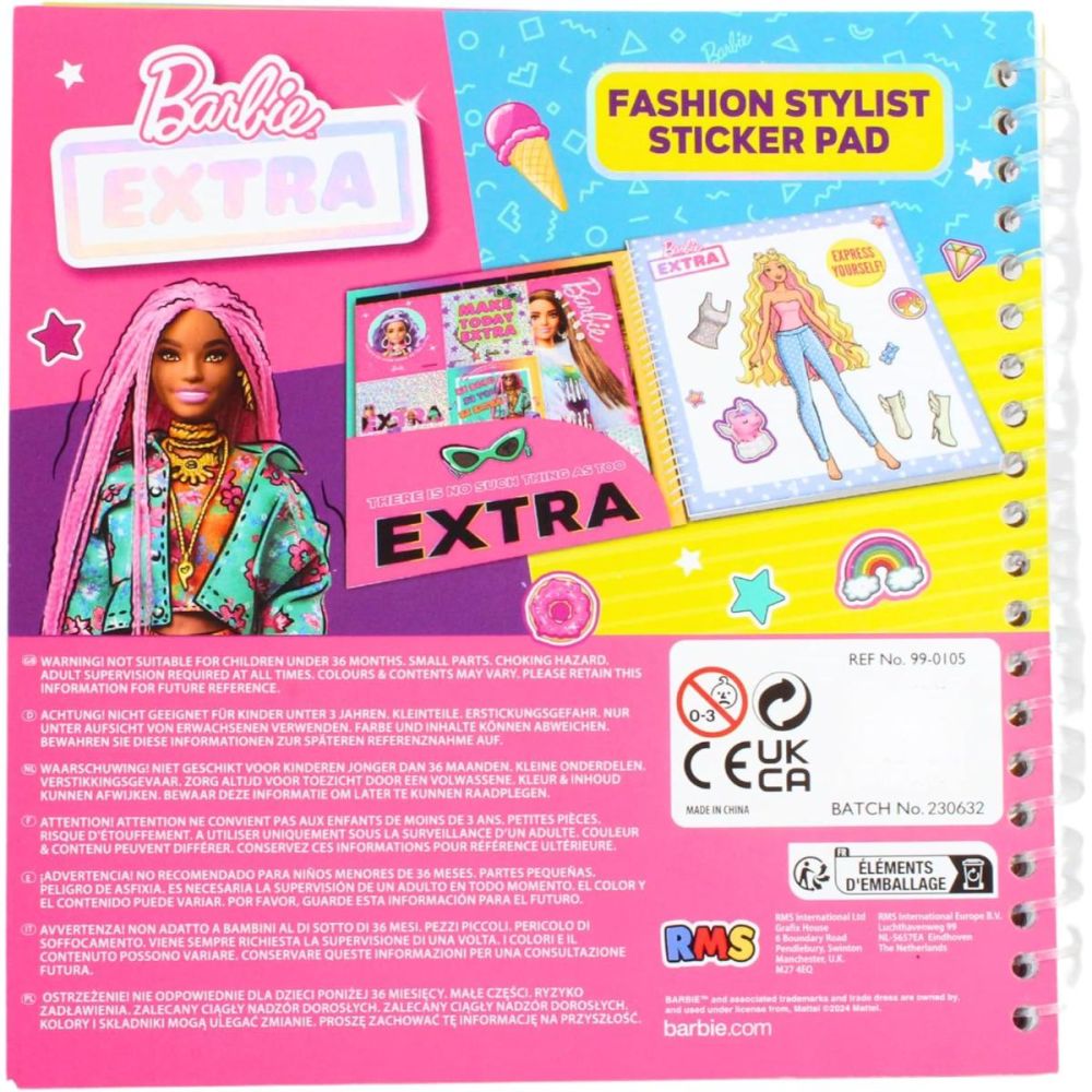 Книжка с акитвности и стикери, Barbie Extra, Outfit Goals, Fashion Stylist Sticker