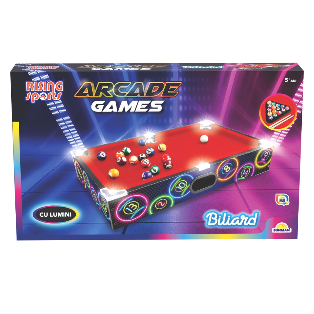 Билярдна маса с LED светлини, Rising Sports
