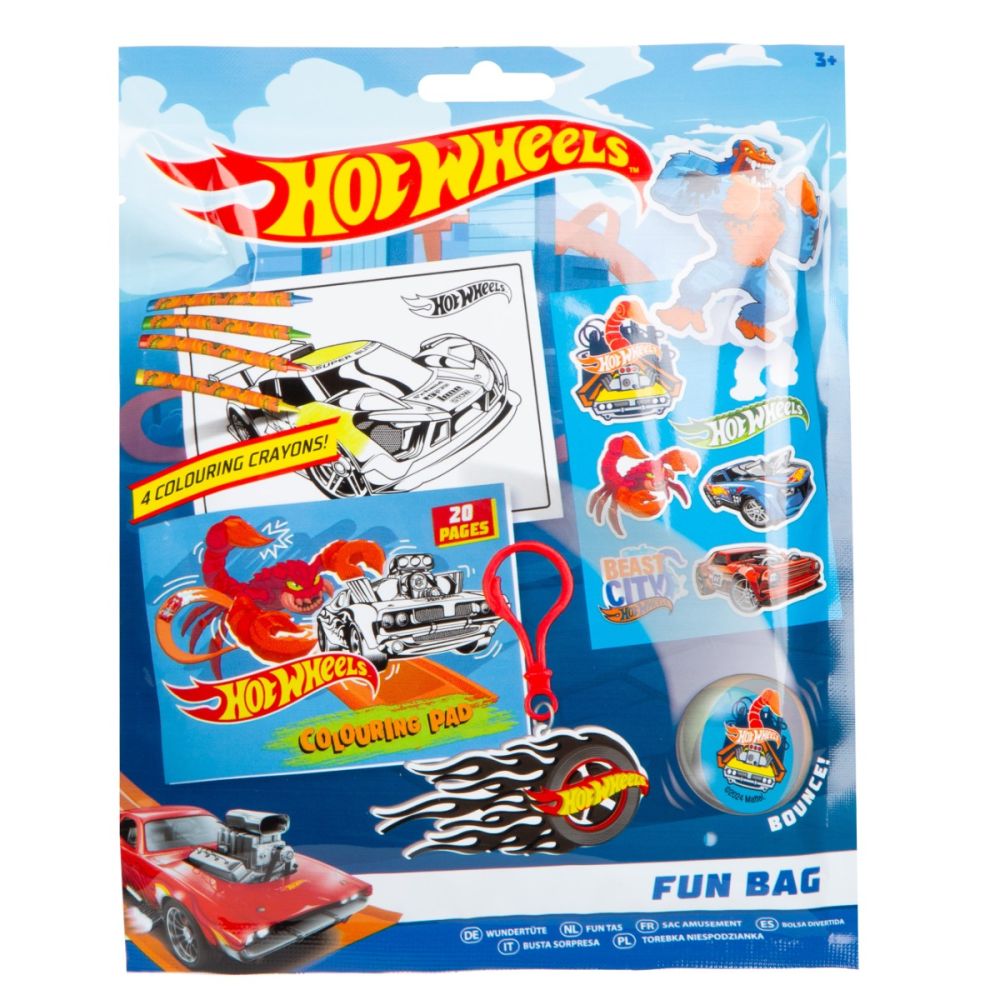 Комплект за рисуване, Hot Wheels, Fun Bag