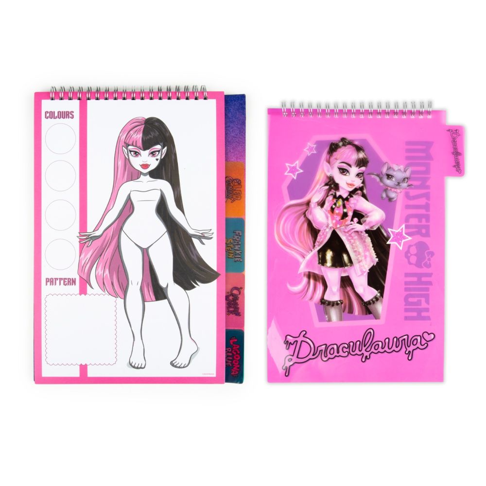 Книжка с активности и шаблони, Monster High, Fashion Designer Art Pad