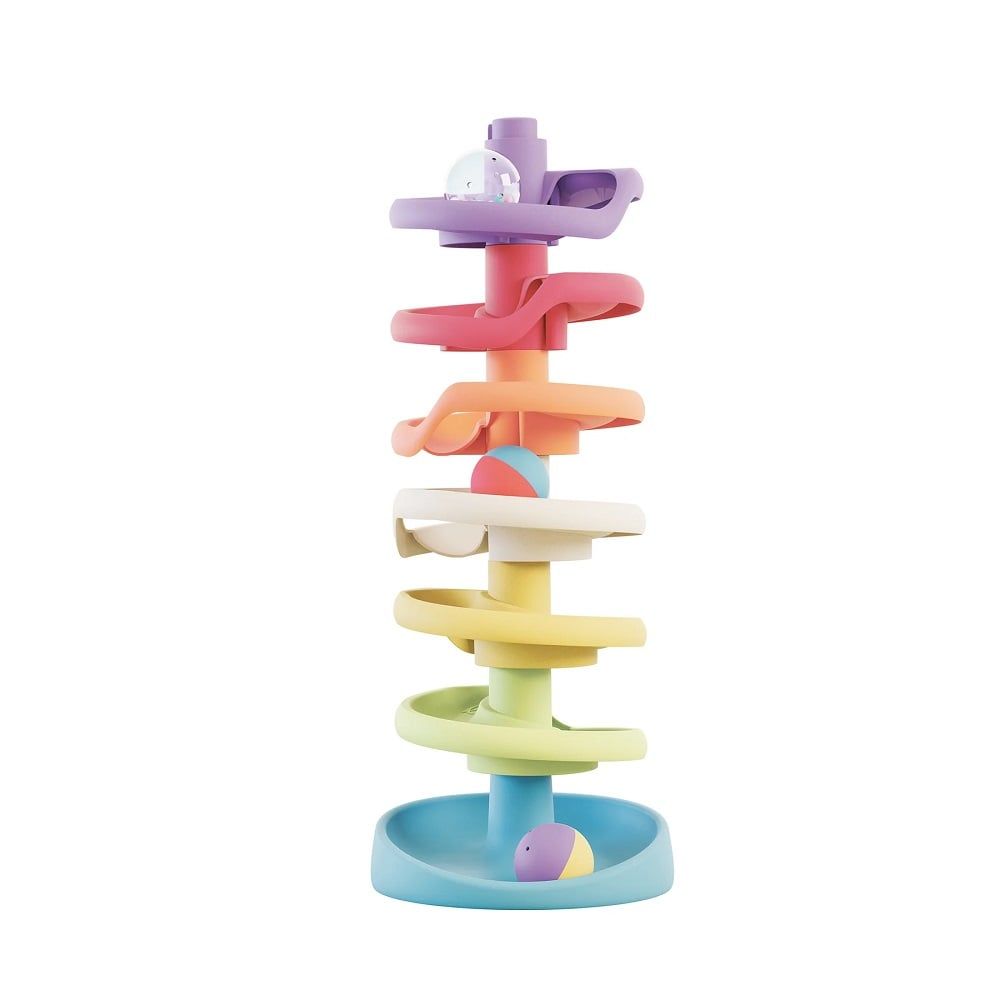 Комплект за игра с топки, Quercetti,  Spiral Tower, Play Eco, 10 части