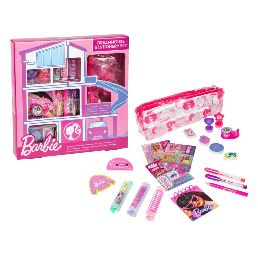 Комплект ученически пособия с несесер и аксесоари, Barbie, Dreamhouse