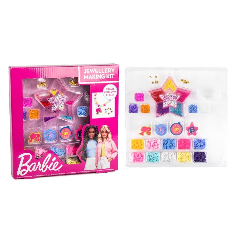 Комплект за изработка на цветни гривни, Barbie Jewellery Making