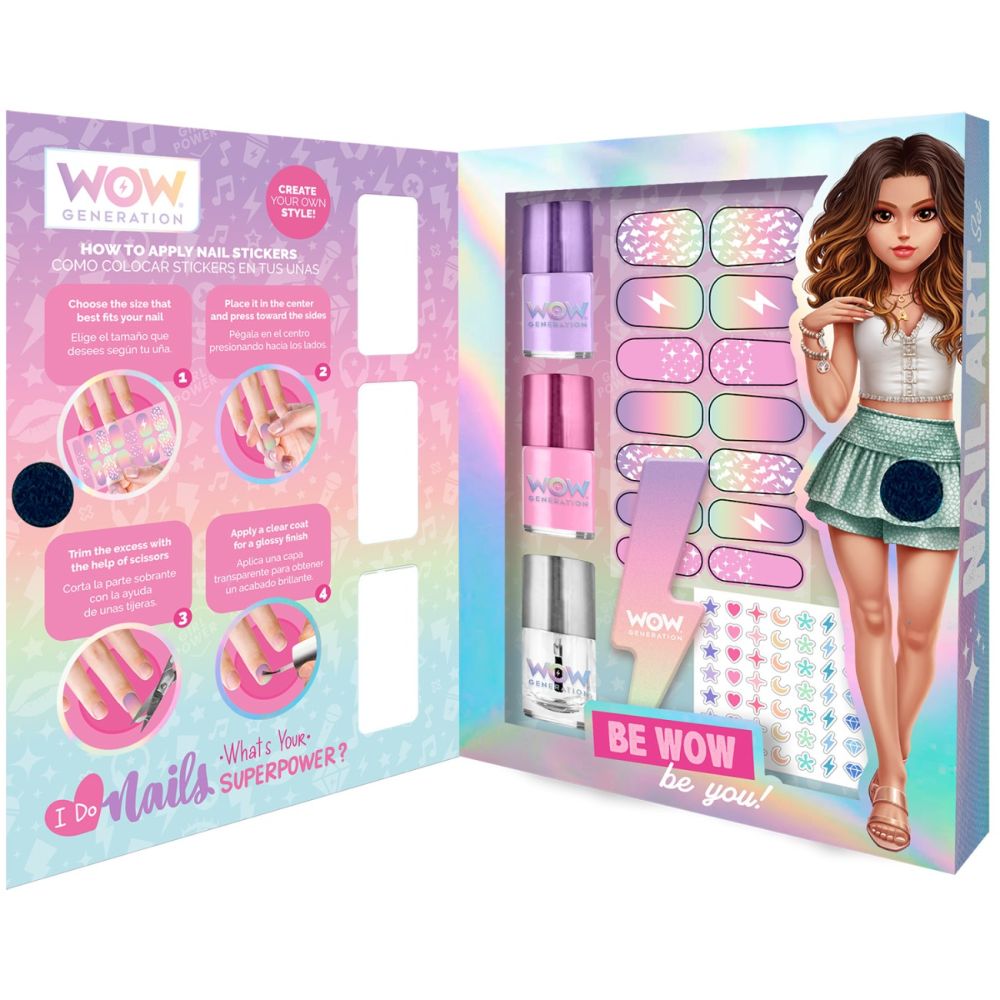 Комплект за нокти с аксесоари Wow Generation, Nail Art
