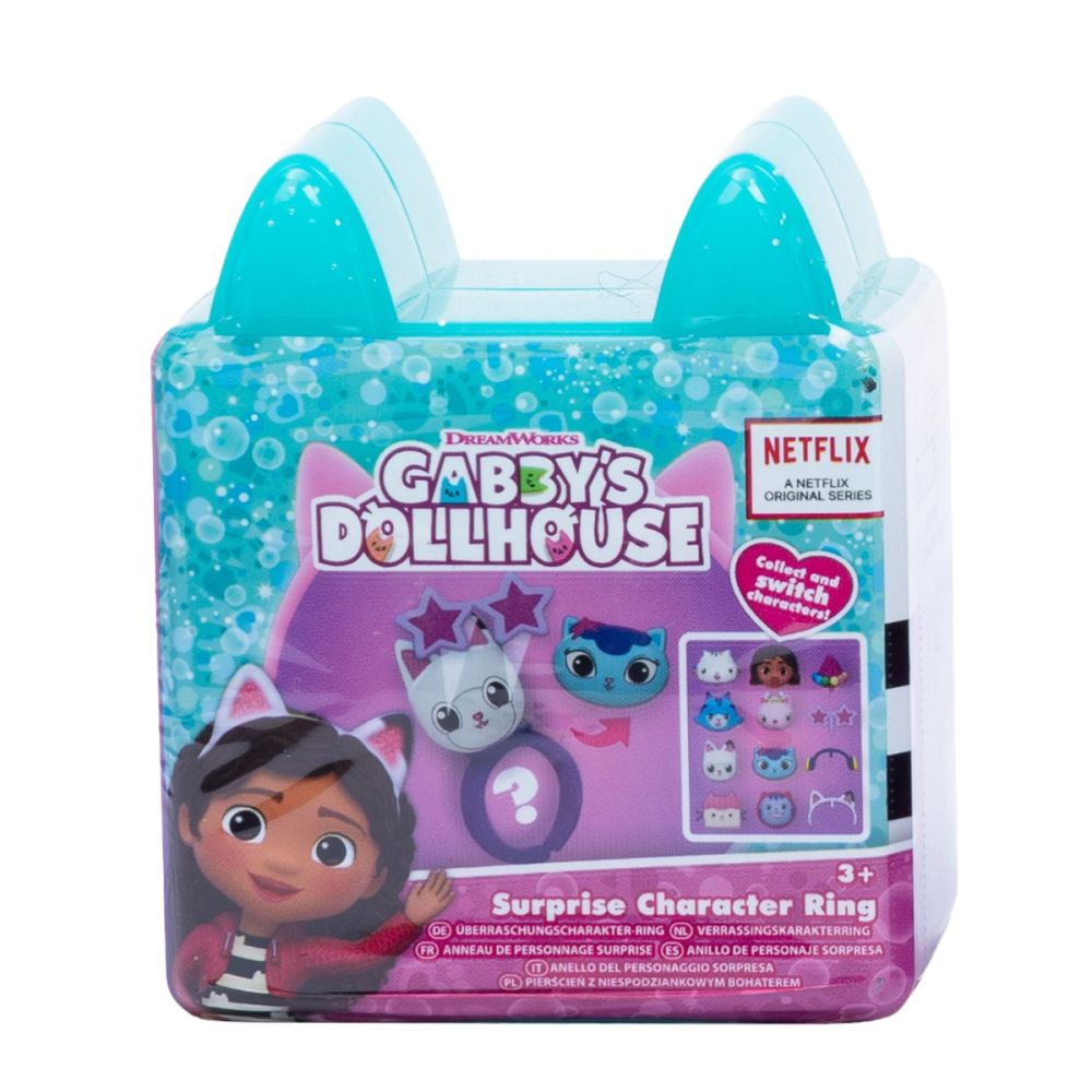 Комплект пръстен с фигурка изненада, Gabbys Dollhouse, Тюркоаз