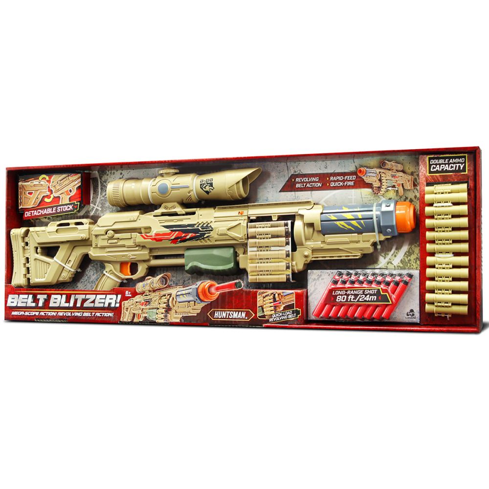 Пушка с мерник и 18 стрелички от пяна, Huntsman, Lanard Toys