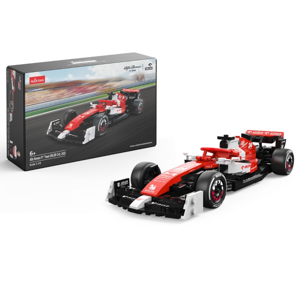 Комплект за сглобяване на количка, Rastar, Alfa Romeo, F1 C42, 1:24, 340 части