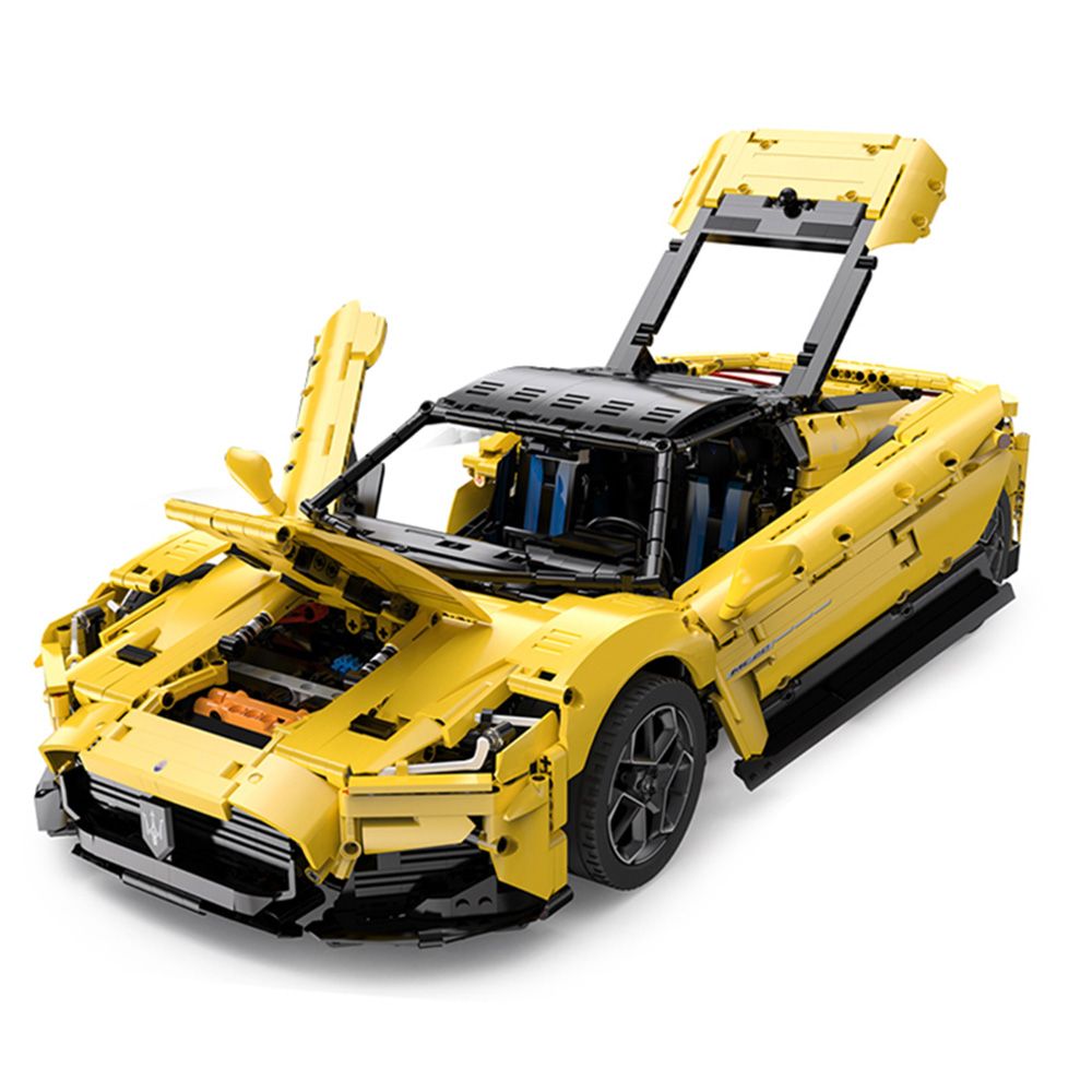 Комплект за сглобяване на количка с дистанционно, Rastar, Maserati Mc20, 1:8, 3466 части