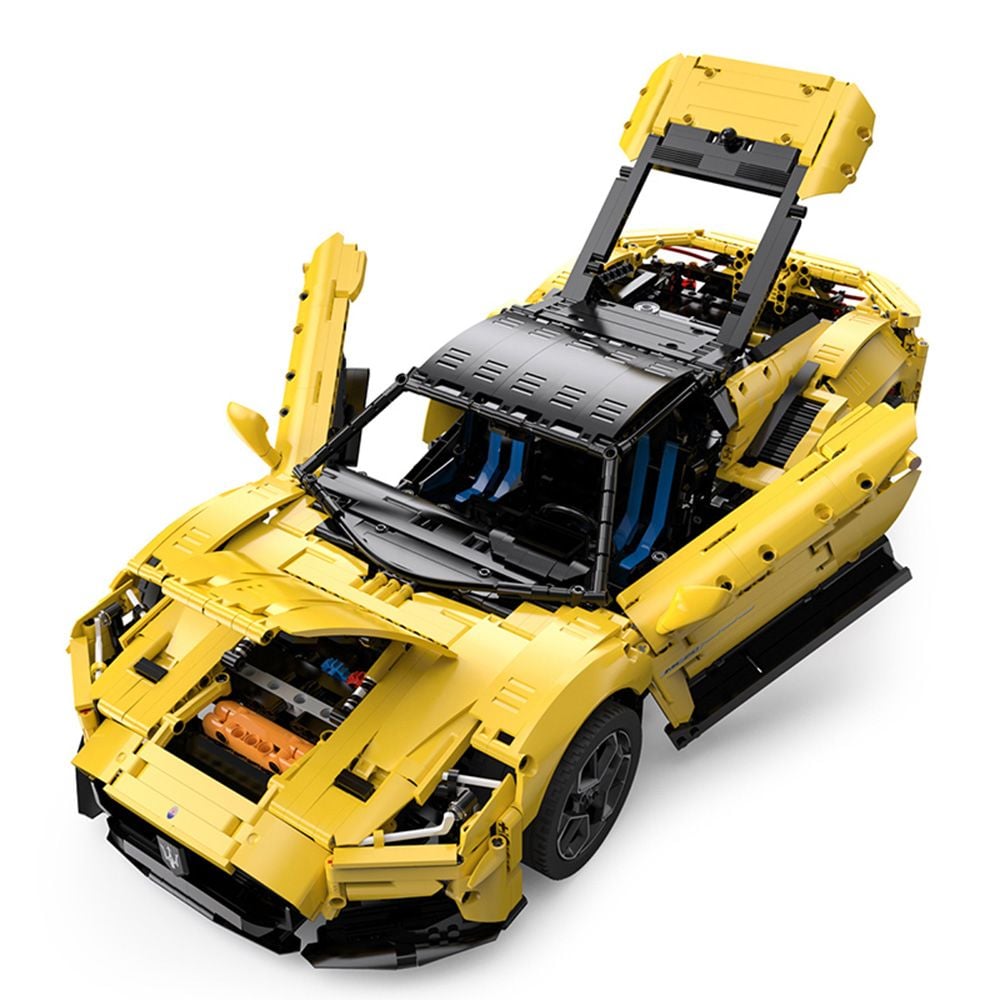 Комплект за сглобяване на количка с дистанционно, Rastar, Maserati Mc20, 1:8, 3466 части