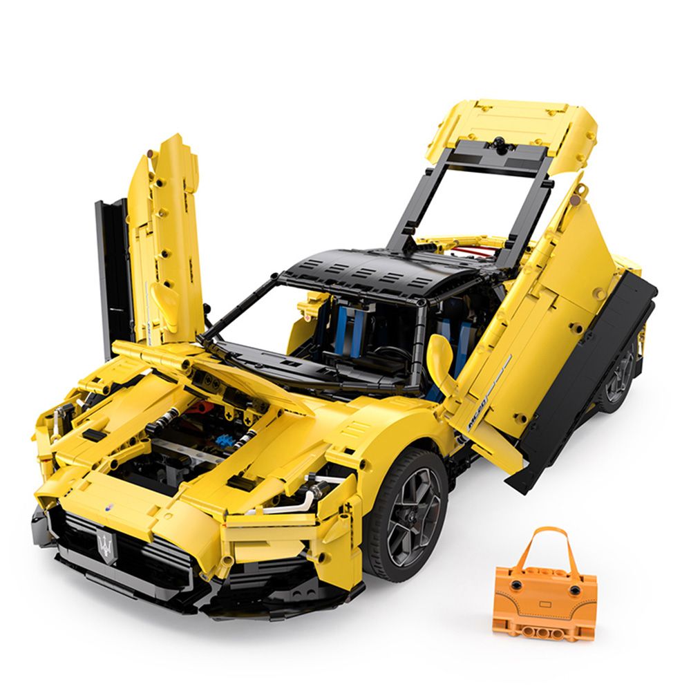 Комплект за сглобяване на количка с дистанционно, Rastar, Maserati Mc20, 1:8, 3466 части