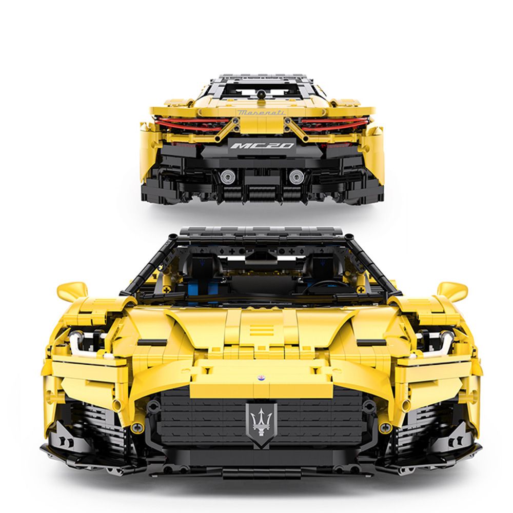 Комплект за сглобяване на количка с дистанционно, Rastar, Maserati Mc20, 1:8, 3466 части