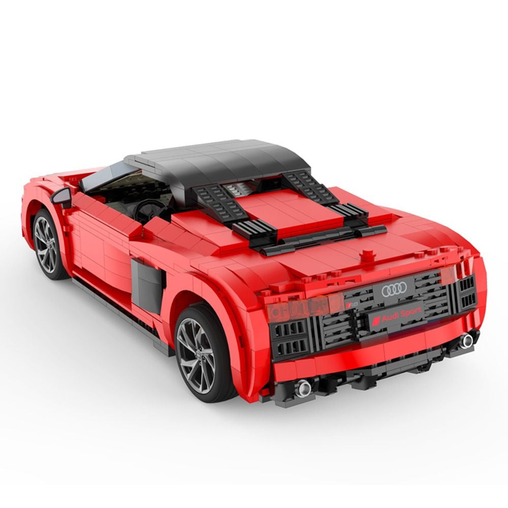 Комплект за сглобяване на количка, Rastar, Audi R8 Spyder, 1:14, 1024 части
