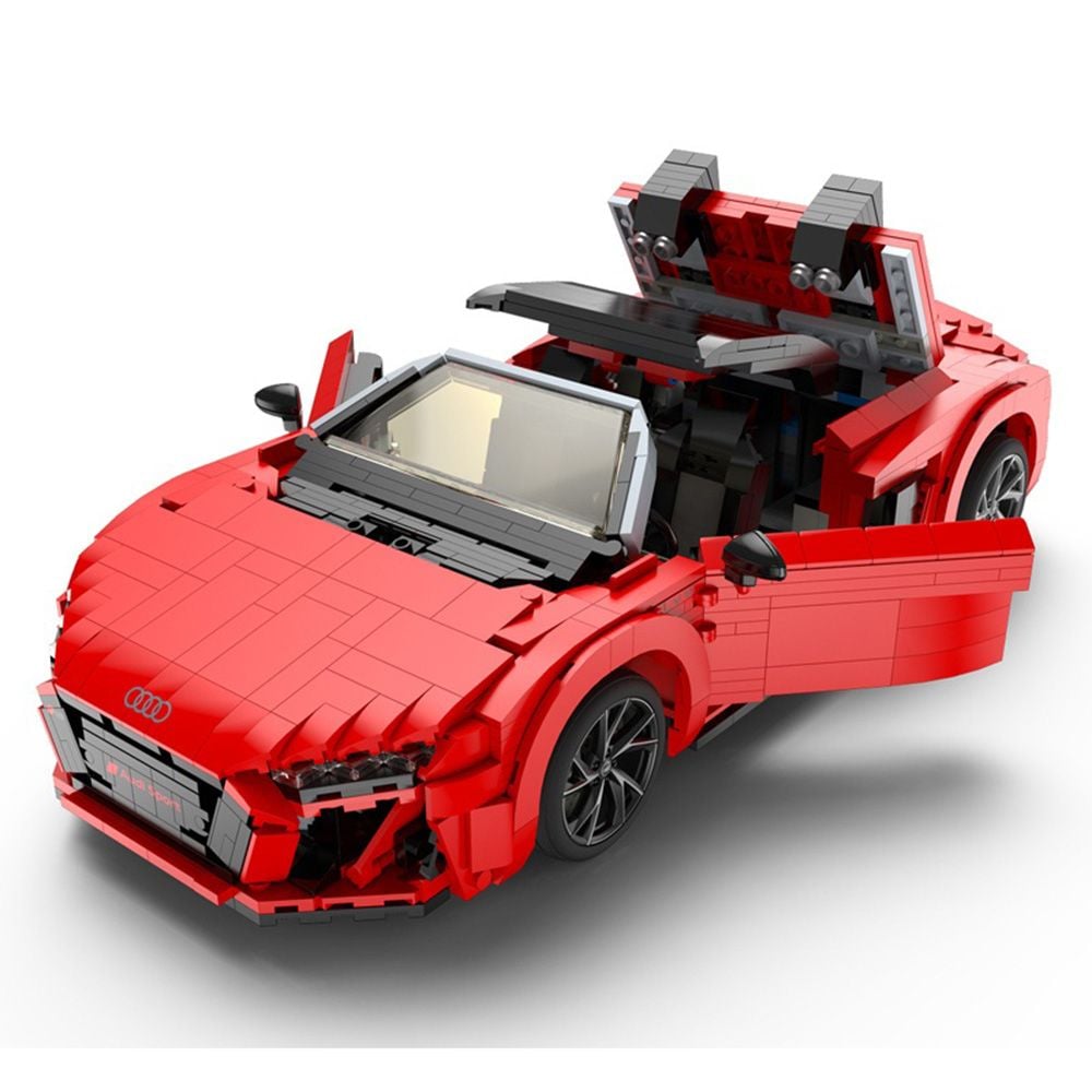 Комплект за сглобяване на количка, Rastar, Audi R8 Spyder, 1:14, 1024 части