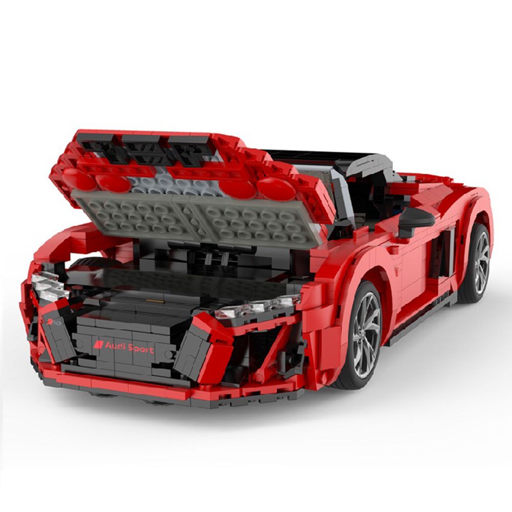 Комплект за сглобяване на количка, Rastar, Audi R8 Spyder, 1:14, 1024 части