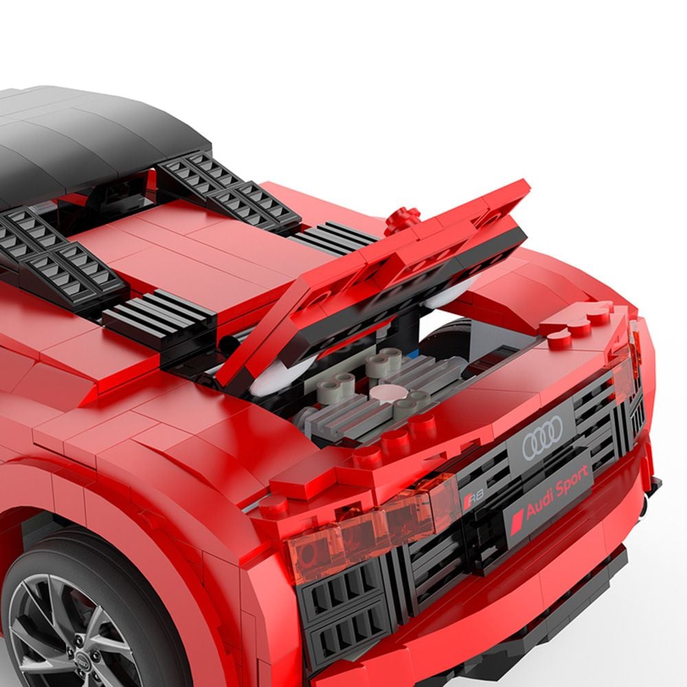 Комплект за сглобяване на количка, Rastar, Audi R8 Spyder, 1:14, 1024 части