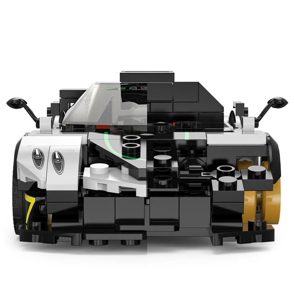 Комплект за сглобяване на количка, Rastar, Pagani Zonda R, Бяла, 1:28, 387 части