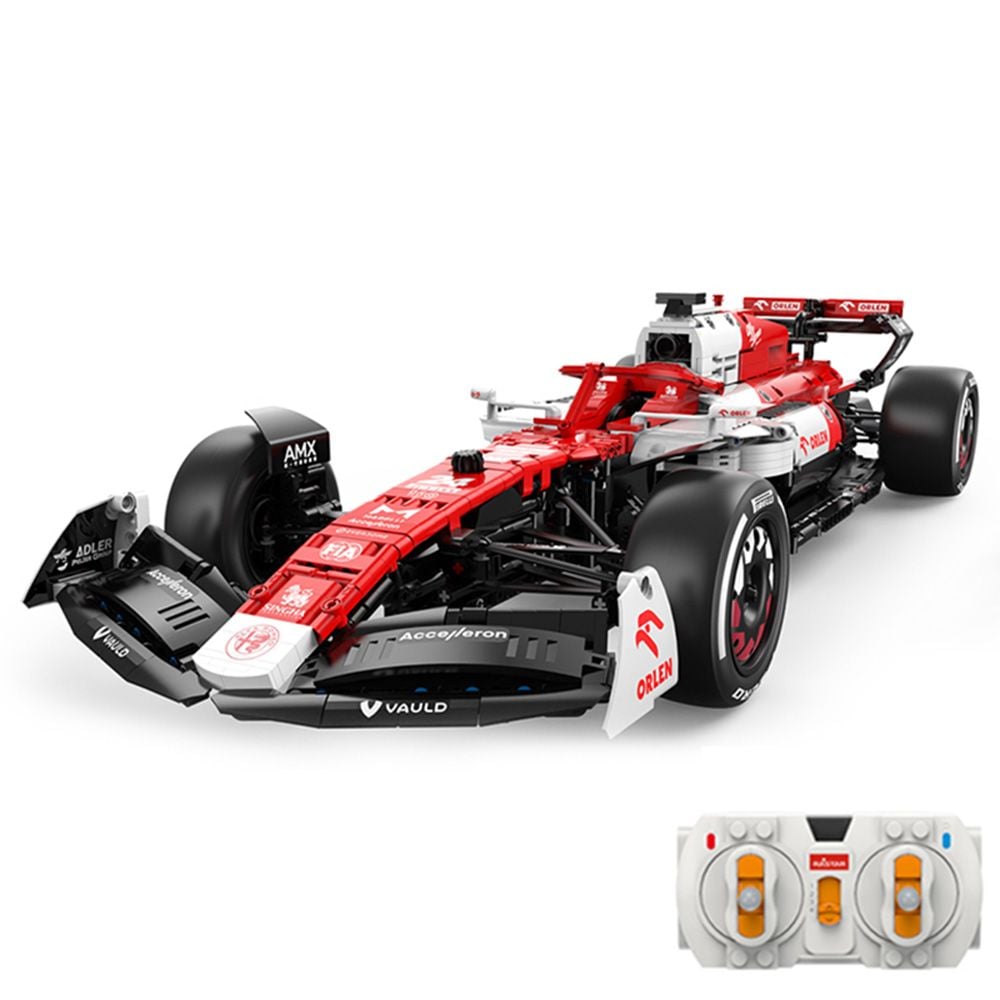 Комплект за сглобяване на количка с дистанционно, Rastar, Alfa Romeo, F1 C42, 1:8, 2261 части