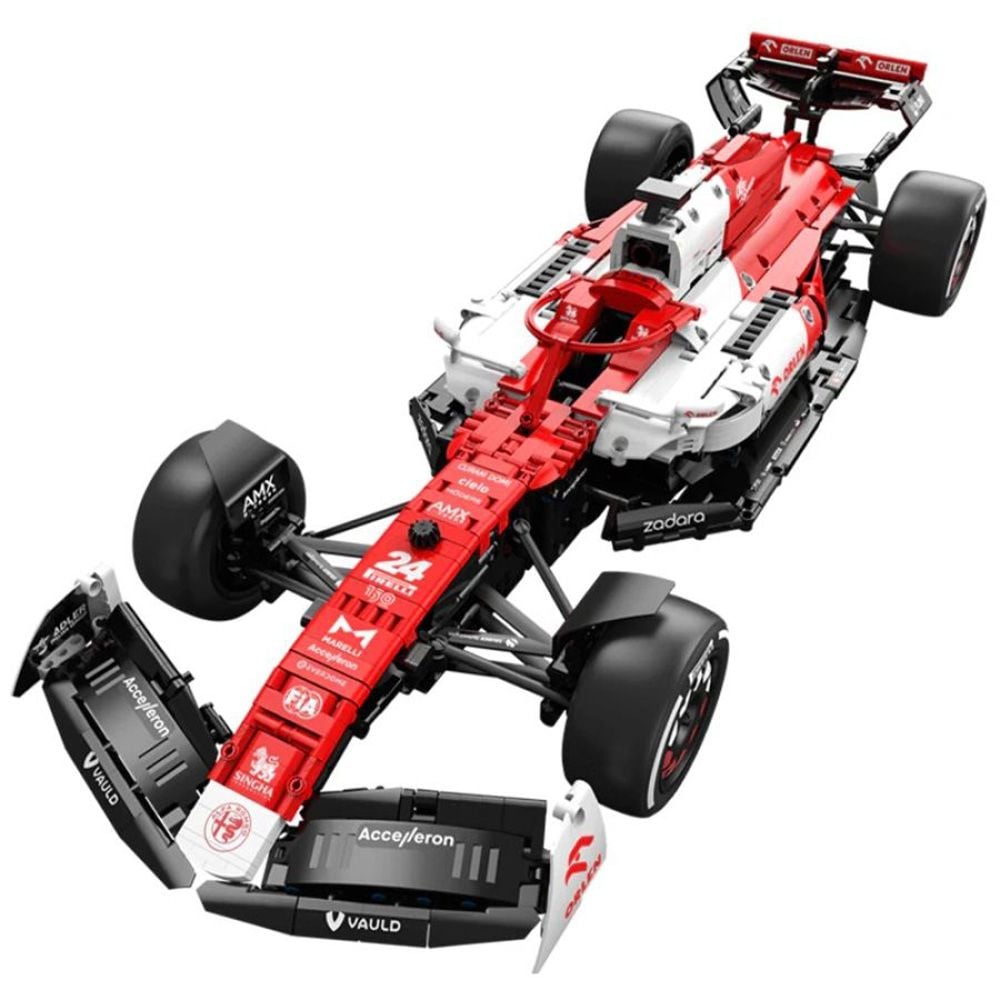 Комплект за сглобяване на количка с дистанционно, Rastar, Alfa Romeo, F1 C42, 1:8, 2261 части