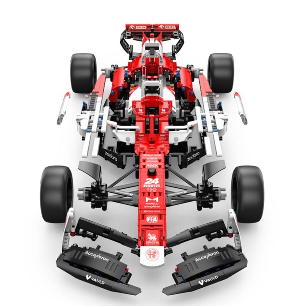 Комплект за сглобяване на количка с дистанционно, Rastar, Alfa Romeo, F1 C42, 1:8, 2261 части