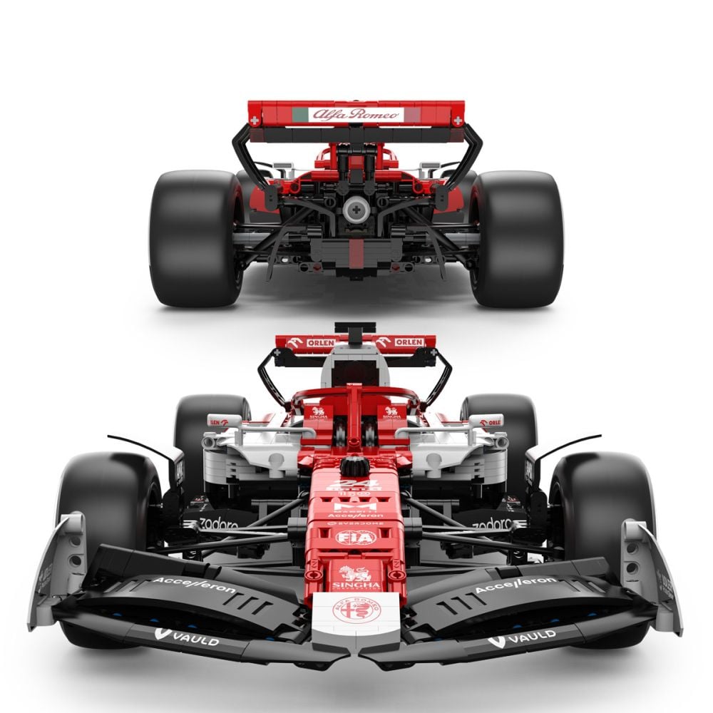 Комплект за сглобяване на количка с дистанционно, Rastar, Alfa Romeo, F1 C42, 1:8, 2261 части