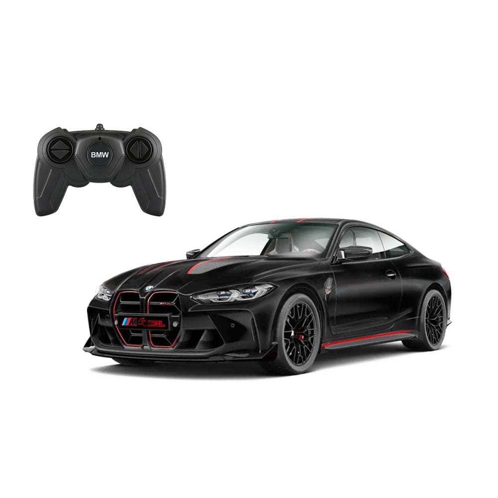 Количка с дистанционно управление, Rastar, BMW M4 CSL, 1:16, Черна