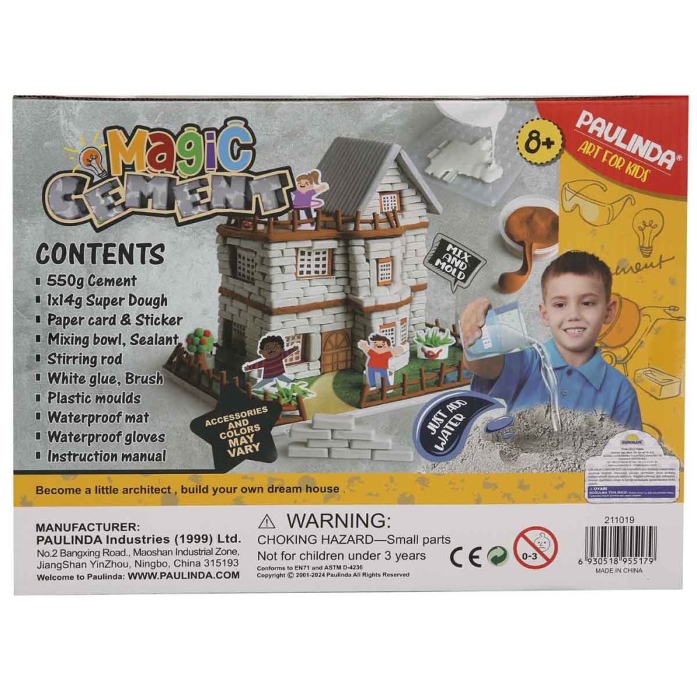 Творчески комплект, Paulinda, Magic Ciment, Постройте къщата на мечтите си