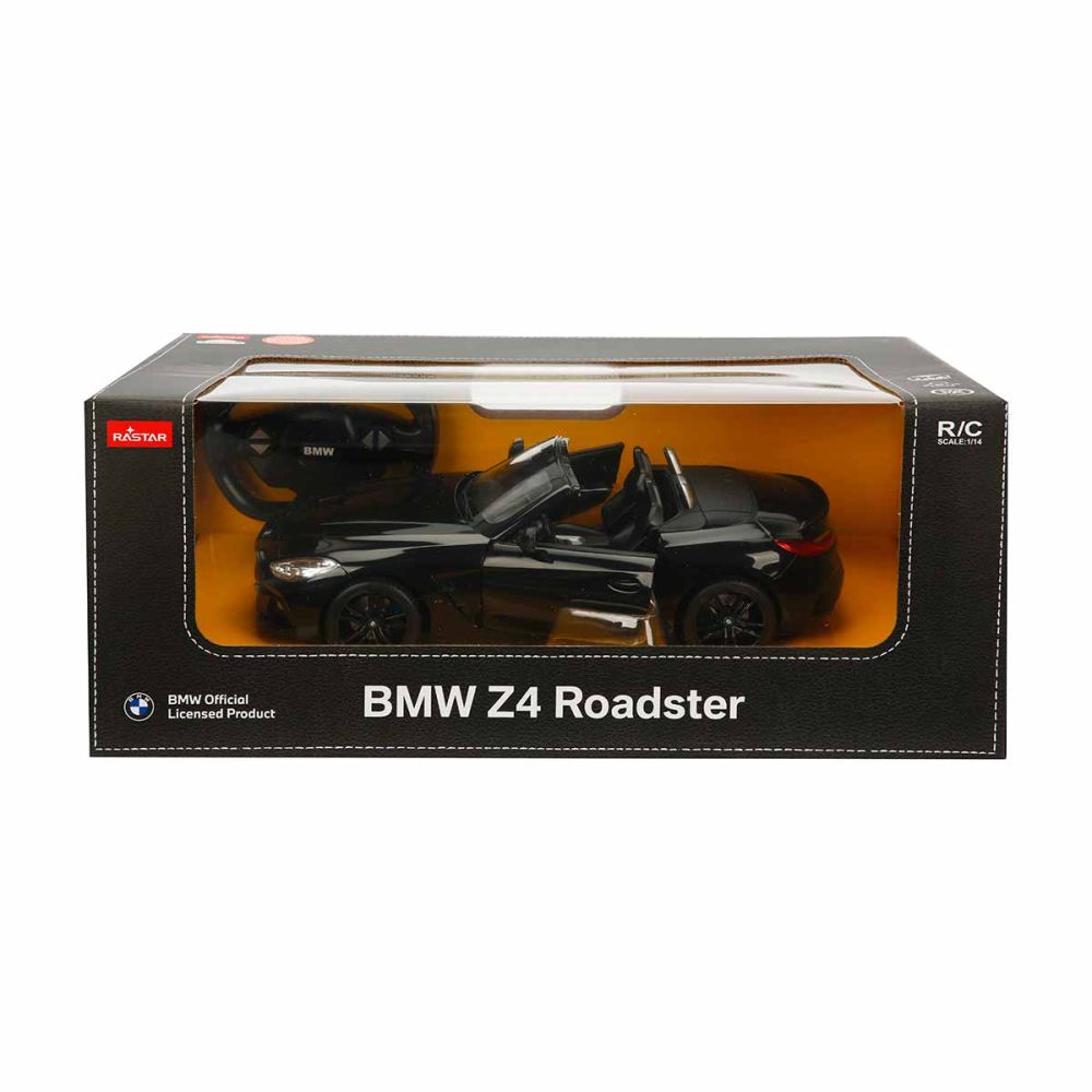 Количка с дистанционно, Rastar, BMW Z4 Roadster 1:14, Черна