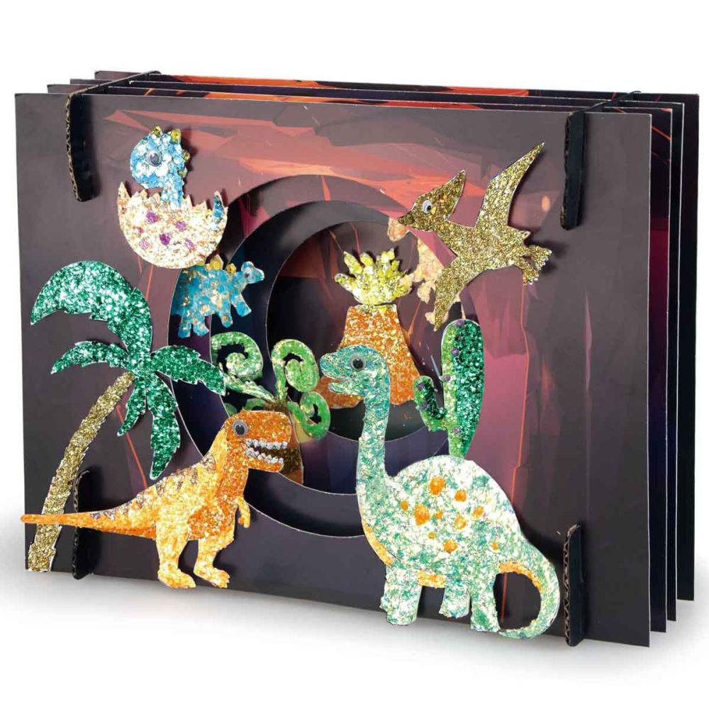 Творчески комплект с брокат Paulinda, Magic Glitter 3D, Space Travel