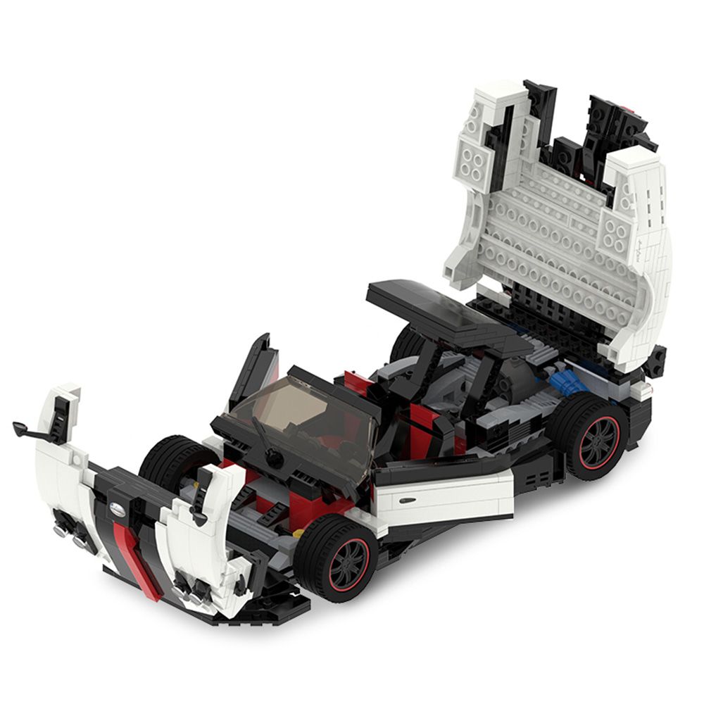 Комплект за сглобяване на количка, Rastar, Pagani Zonda Cinque, 1:16, 1024 части