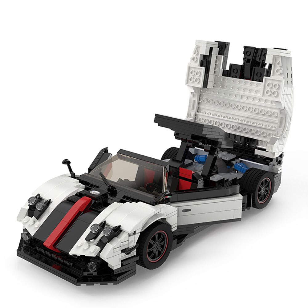 Комплект за сглобяване на количка, Rastar, Pagani Zonda Cinque, 1:16, 1024 части