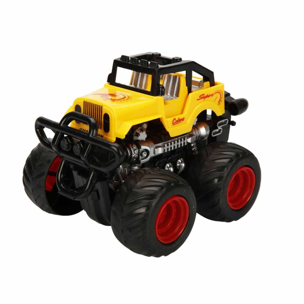 Офроуд количка, Maxx Wheels, Жълта, 13 см