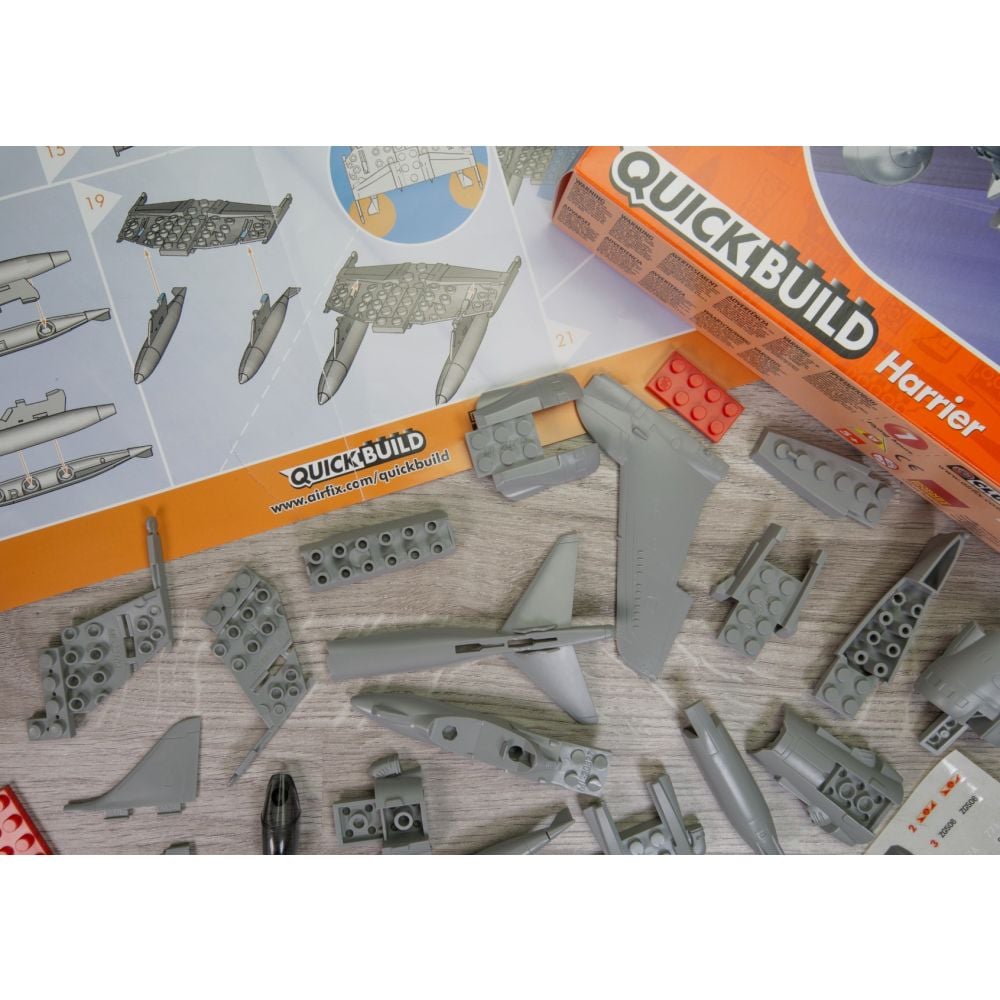 Строителен комплект, Airfix Quickbuild, Harrier, 27 части