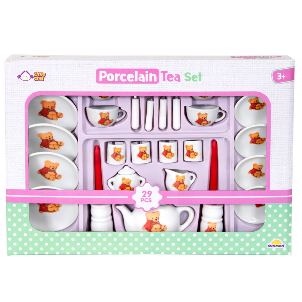 Сервиз за чай, от порцелан, Little Chef, 29 части, Мечета