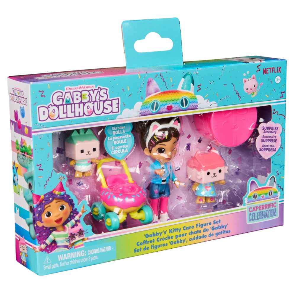 Комплект за игра с кукла, Gabbys Dollhouse, Kitty Care, 6069425