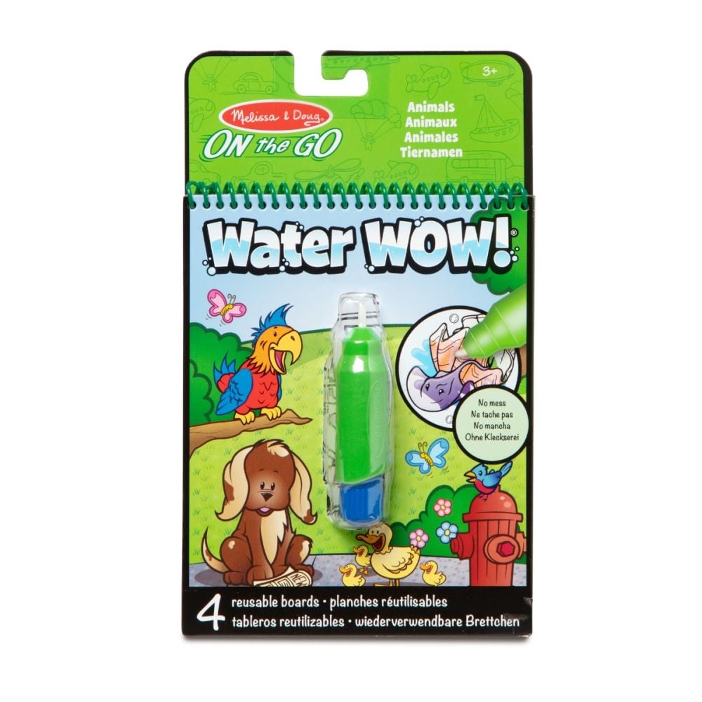Комплект от 4 страници за оцветяване с вода, Melissa & Doug, Животни, 6074878