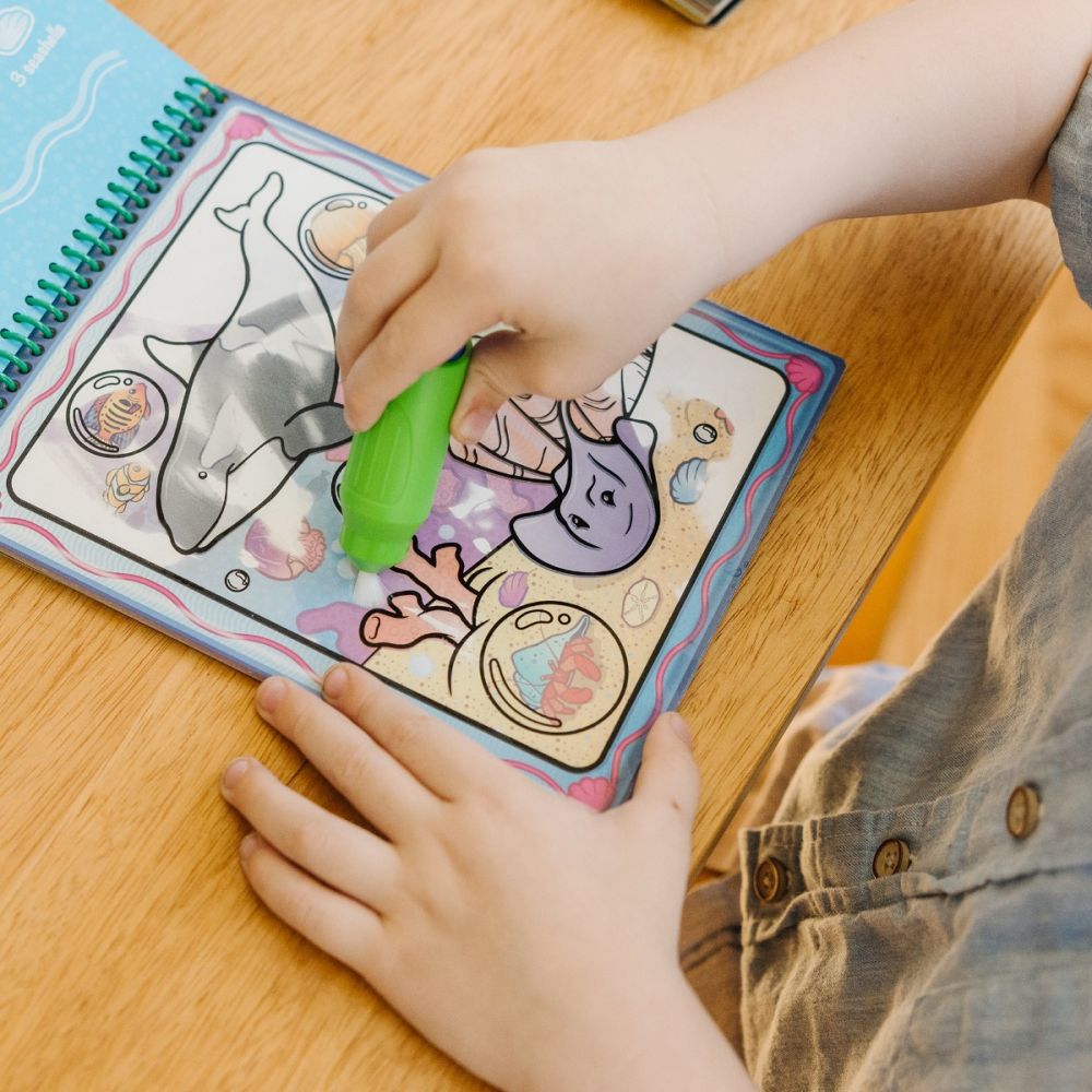 Комплект от 4 страници за оцветяване с вода, Melissa & Doug, Животни, 6074878