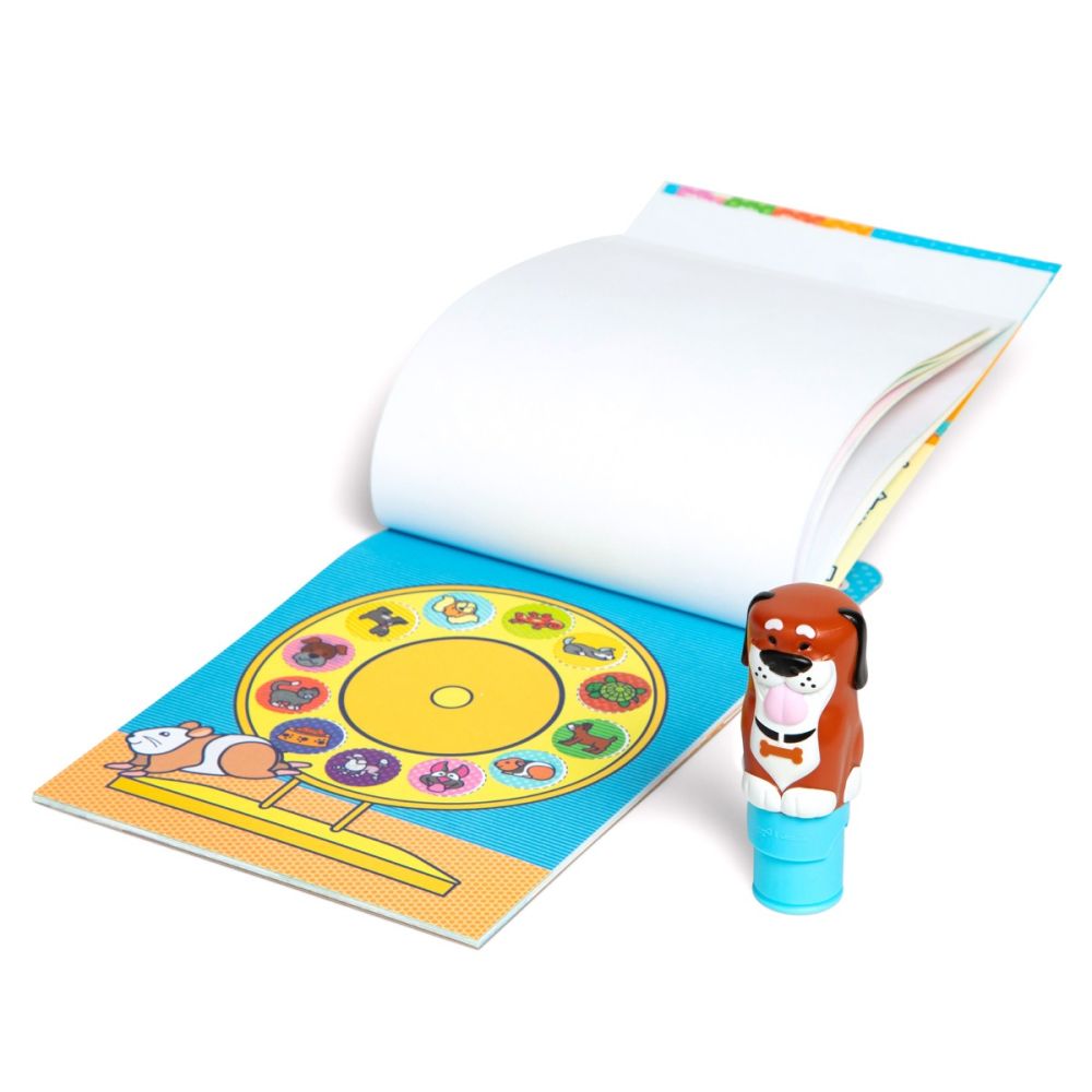 Комплект за занимания със стикери и печат, Melissa & Doug, Sticker WOW, Кученце, 6074891