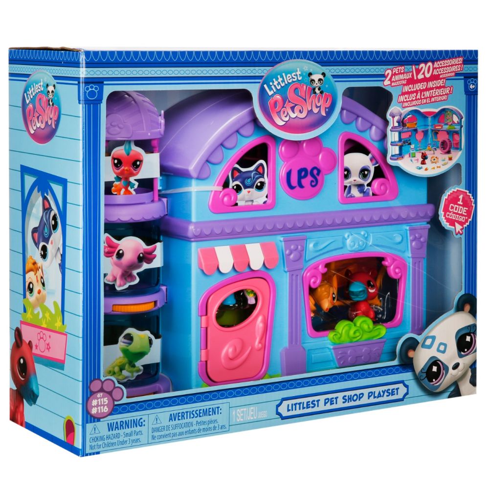 Комплект за игра с 2 фигурки, Littlest Pet Shop, 20 аксесоара