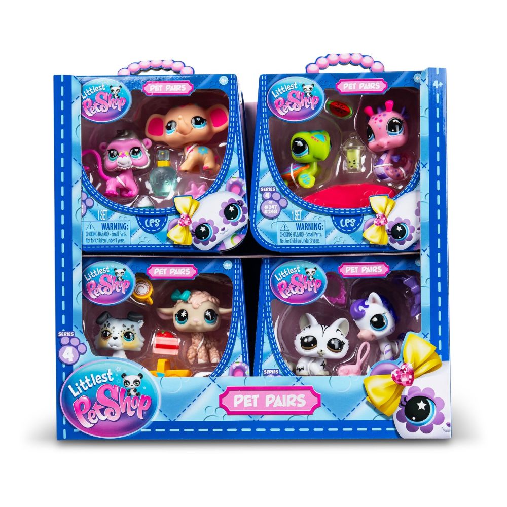 Комплект 2 фигурки с аксесоари, Littlest Pet Shop, Pet Pairs Minis, S4