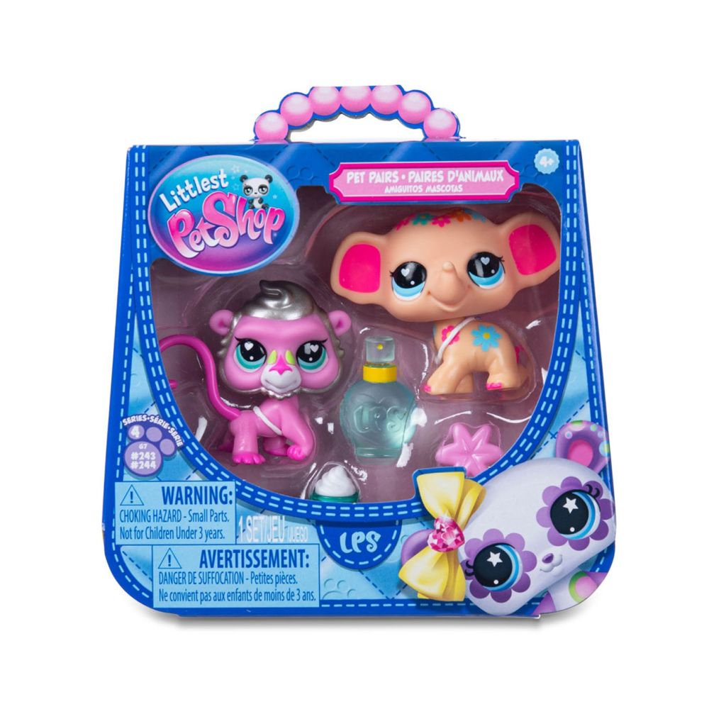 Комплект 2 фигурки с аксесоари, Littlest Pet Shop, Pet Pairs Minis, S4