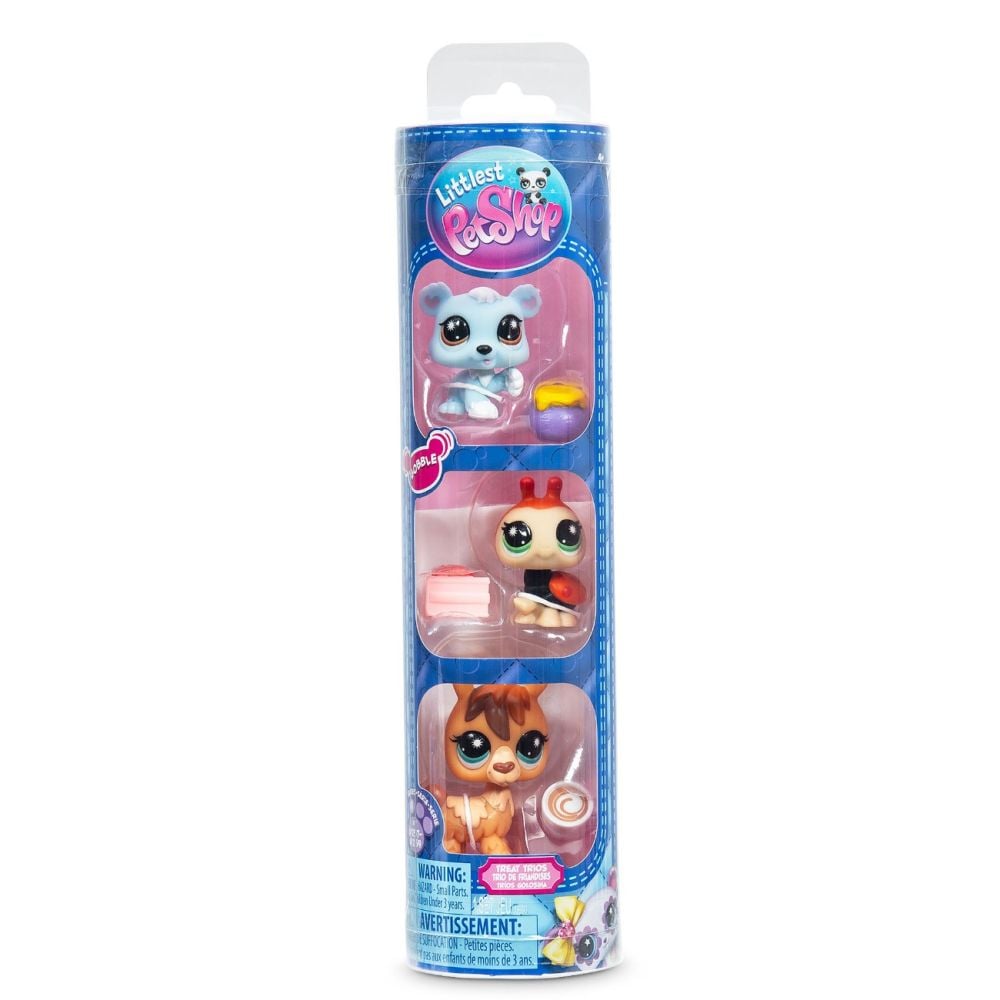 Комплект от 3 фигурки, Littlest Pet Shop, Miniatures Bobble, S4