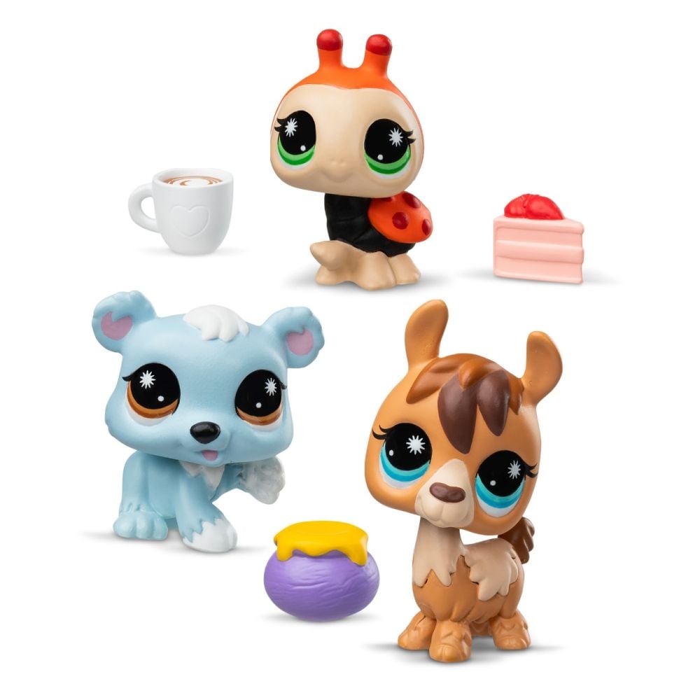 Комплект от 3 фигурки, Littlest Pet Shop, Miniatures Bobble, S4
