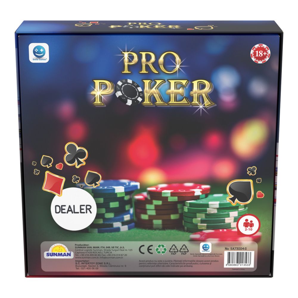 Настолна игра, Smile Games, Pro Покер, 100 жетона