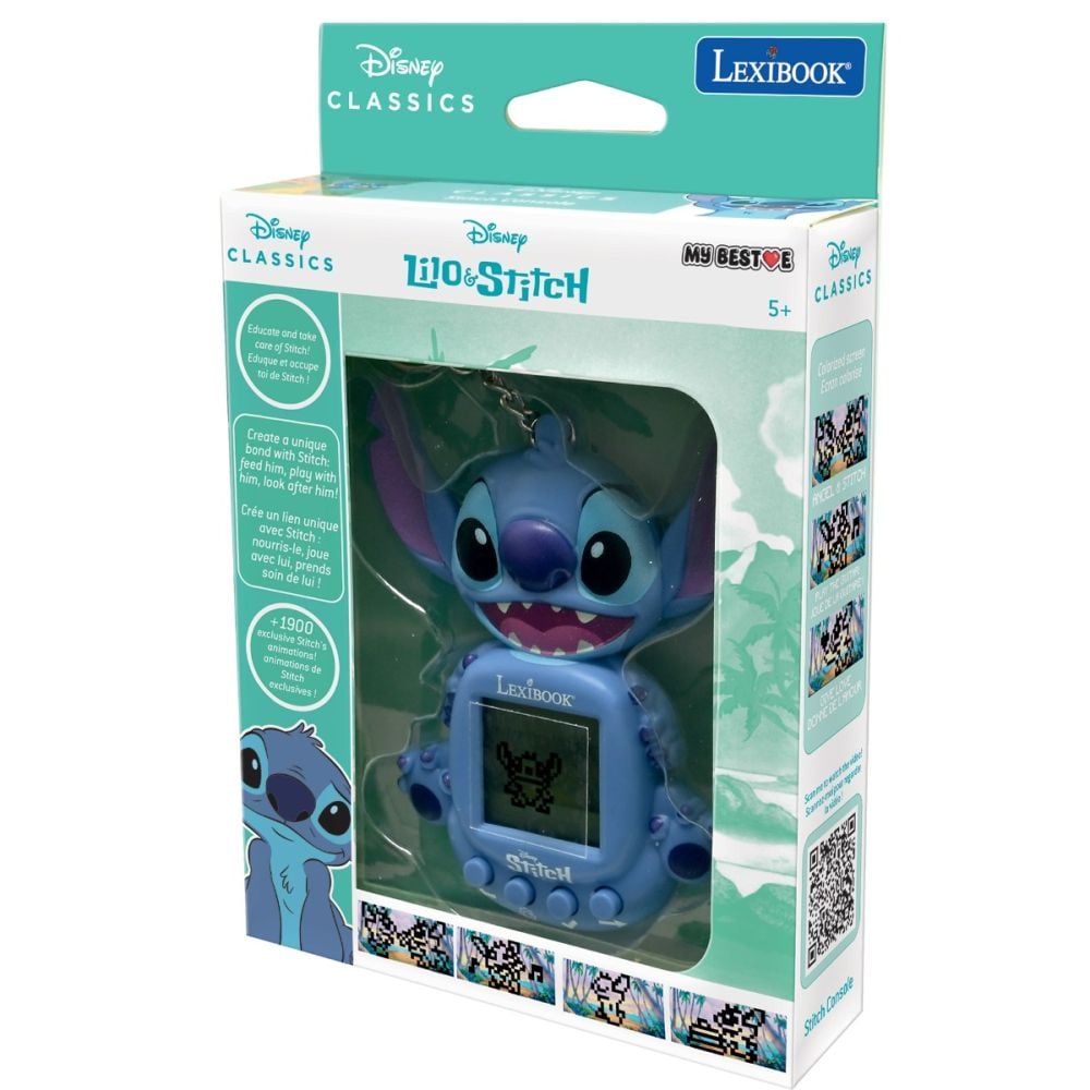 Мини конзола с 3 игри, Lexibook, Disney Stitch, My Best-E
