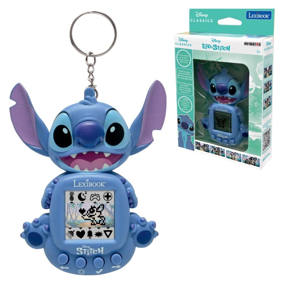 Мини конзола с 3 игри, Lexibook, Disney Stitch, My Best-E