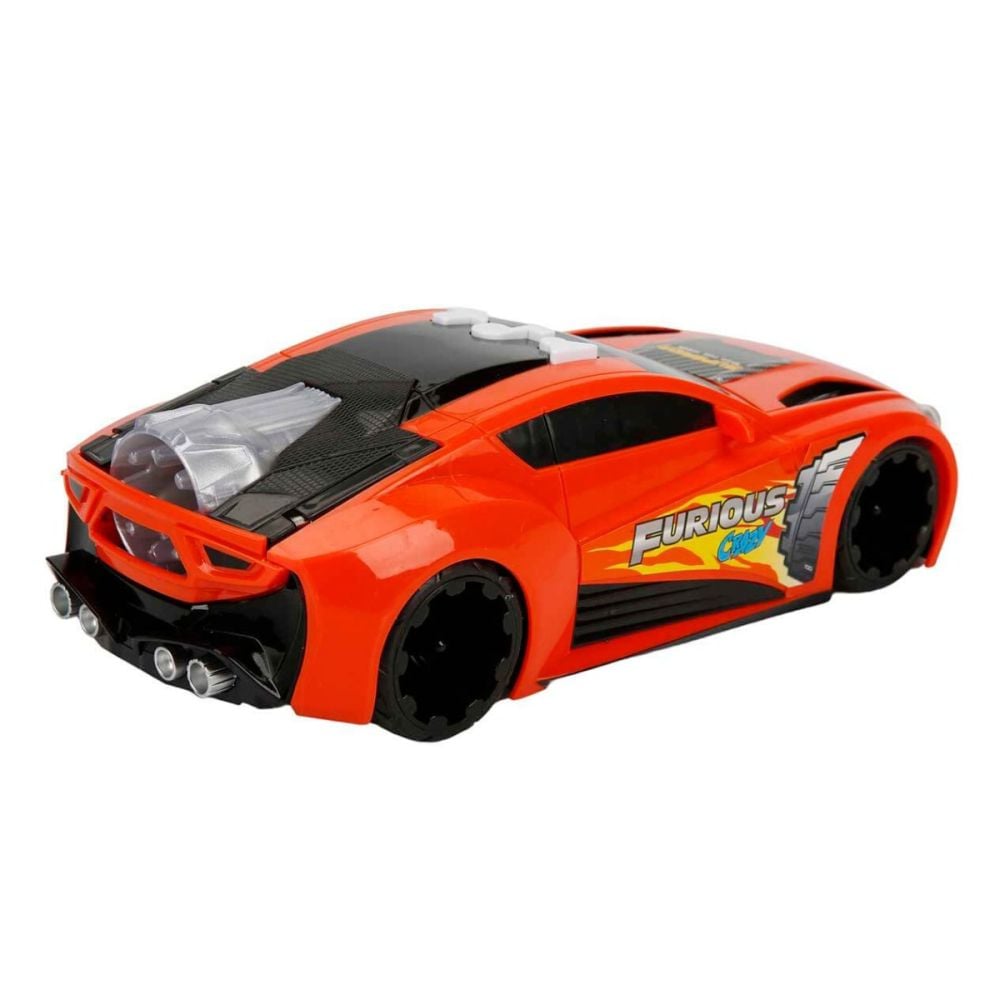 Кола със звуци и светлини, Jet Car, Maxx Wheels, Оранжев