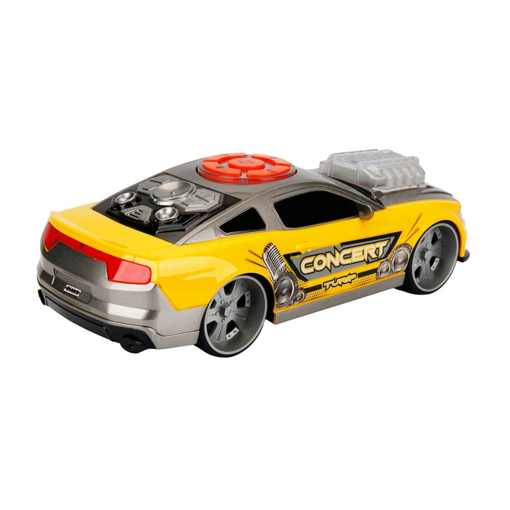 Количка със звуци и светлини, Muscle Car, Maxx Wheels, Жълта