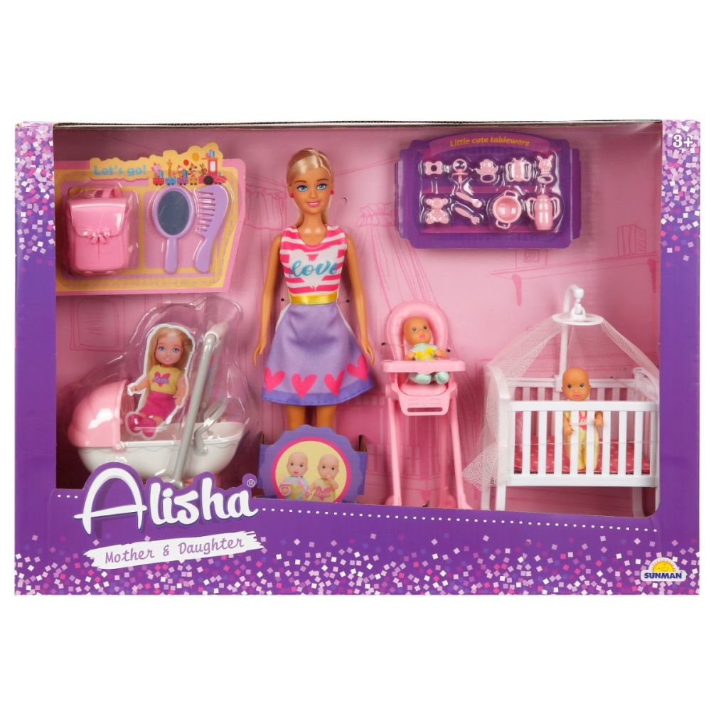 Комплект за игра с кукла Alisha, Бебешка стая